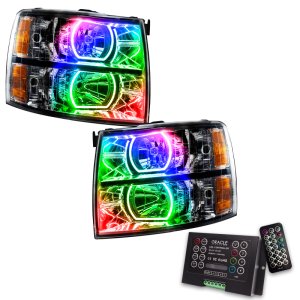 Chevrolet Silverado Headlight Assembly - ORACLE Lighting - ColorSHIFT 2.0 - Black - `07-`13